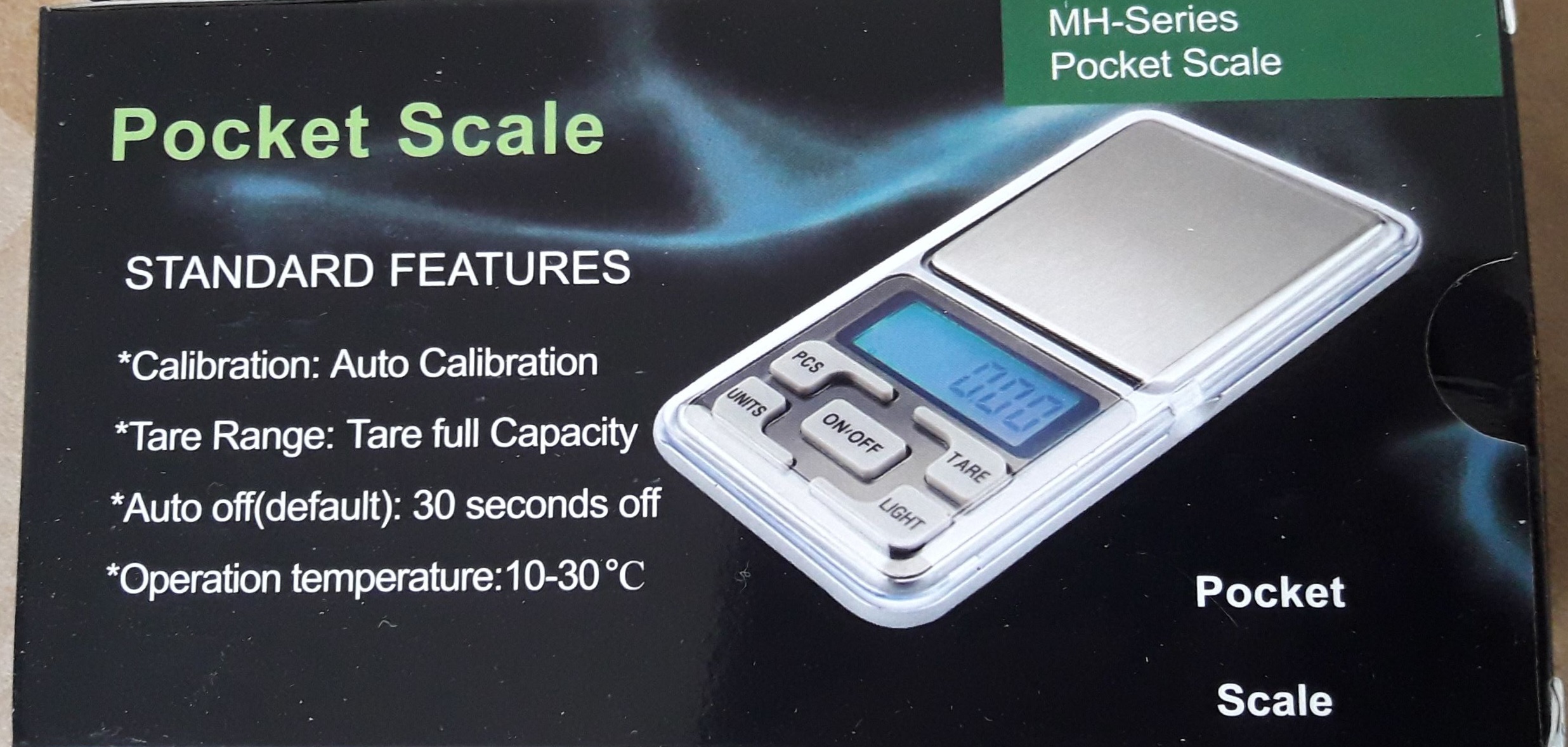 ترازو دیجیتال جیبی ۵۰۰ گرمی مدل MH500 با دقت یکصدم ۰/۰۱ [سه صفر ]