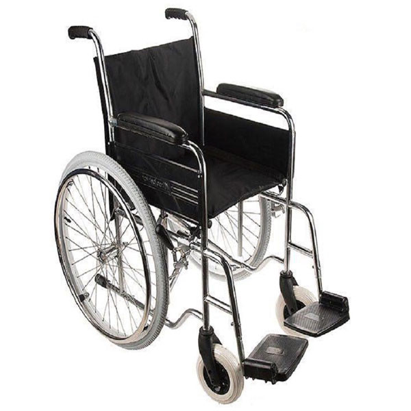 ویلچر ساده ایران بهکار مدل ۷۰۳ آبکرم چرخ عقب بادی