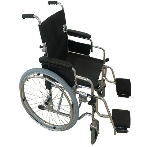 ویلچر 701 ضربدری دوبل دسته شکن چرخ عقب توپر اسپرت